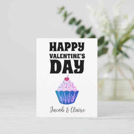 Eenvoudig Schattige Hart Gelukkig Valentijnsdag Pa (Staand voorkant)