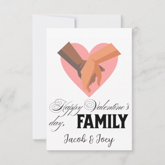 Eenvoudig Schattige Hart Gelukkig Valentijnsdag Pa (Voorkant)