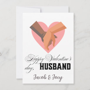 Eenvoudig Schattige Hart Gelukkig Valentijnsdag Pa