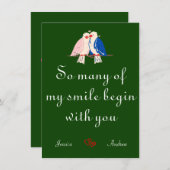 Eenvoudig Schattige Hart Gelukkig Valentijnsdag Pa Feestdagenkaart (Voorkant / Achterkant)