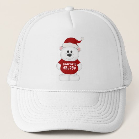 Eenvoudig Schattige kersttedderkunst Trucker Pet (Voorkant)