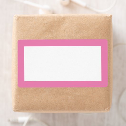 Eenvoudig Schattige Leeg Sjabloon Label met Roze B (Insitu)