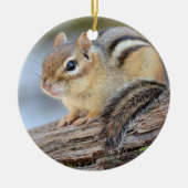 Eenvoudig Schattige Little Chipmunk Keramisch Ornament (Voorkant)