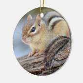 Eenvoudig Schattige Little Chipmunk Keramisch Ornament (Links)