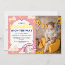 Eenvoudig Schattige Meisje Foto Eenhoorn Eerste Ve