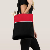 Eenvoudig Schattige Modern Minimalistisch Rood & Z Tote Bag (Dichtbij)