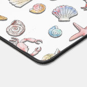 Eenvoudig Schattige strandontwerp Bureaumat (Hoek)