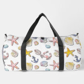 Eenvoudig Schattige strandontwerp Plunjezak (Achterkant)