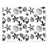 Eenvoudig Schattige strandontwerp Rubberstempel (Afrduk)