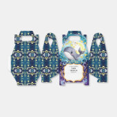 Eenvoudig Schattige walvis Baby shower Bedankdoosjes (Uitgevouwen)