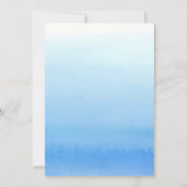 Eenvoudig Schattige Walvisblauw Zee 3e Verjaardag Kaart (Achterkant)