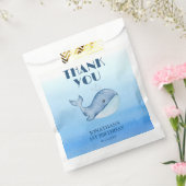 Eenvoudig Schattige Walvisblauw Zee Verjaardag Dan Bedankzakje (Gezegeld)