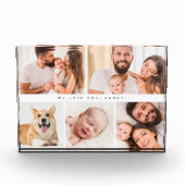 Eenvoudig Schattige WE LOVE YOU, papa foto collage (Voorkant)