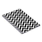Eenvoudig Schattige Zwart Wit Chevron Patroon Notitieboek (Rechterzijde)