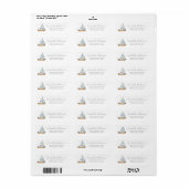 Eenvoudig Scheepvaart Retouradres Etiket (Full Sheet)