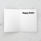 Eenvoudig Schilderachtig Happy Paaskaart Kaart (Binnen)