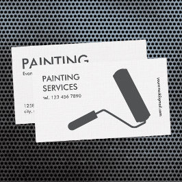 Eenvoudig schilderij visitekaartje