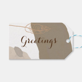 Eenvoudig Schone Beige Pampas minimalistisch Scand Cadeaulabel