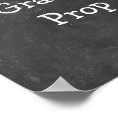 Eenvoudig schoolbord Photobooth bord Poster (Hoek)