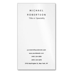 Eenvoudig schoon Elegant Modern Minimalistisch Zwa Magnetisch Visitekaartje