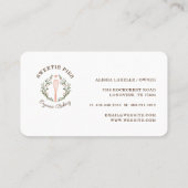 Eenvoudig, schoon en minimaal stijlvol Bakery Whis Visitekaartje (Achterkant)