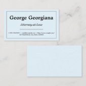 Eenvoudig, schoon en minimalistisch met lijngrens visitekaartje (Voorkant / Achterkant)