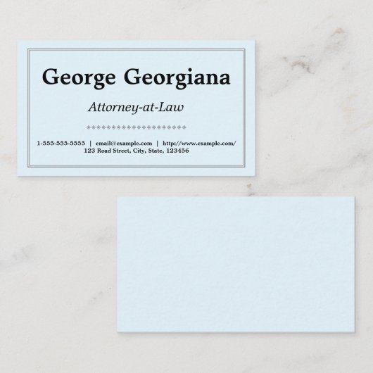 Eenvoudig, schoon en minimalistisch met lijngrens visitekaartje (Voorkant / Achterkant)