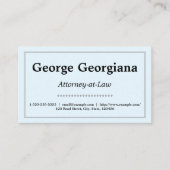 Eenvoudig, schoon en minimalistisch met lijngrens visitekaartje (Voorkant)