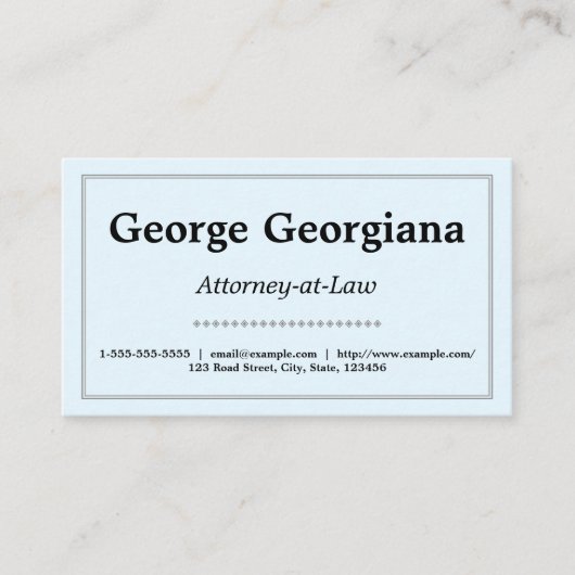 Eenvoudig, schoon en minimalistisch met lijngrens visitekaartje (Voorkant)