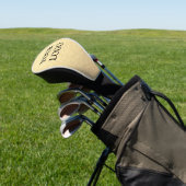 Eenvoudig schoon goud voor uw Logo Golfheadcover (Insitu)