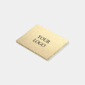 Eenvoudig schoon goud voor uw Logo Post-it® Notes (Schuin)