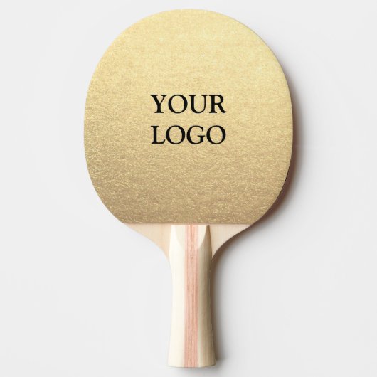 Eenvoudig schoon goud voor uw Logo Tafeltennisbatje (Voorkant)