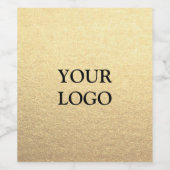 Eenvoudig schoon goud voor uw Logo Wijn Etiket (Enkel label)