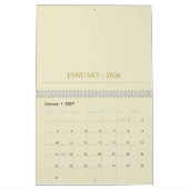Eenvoudig Schoon Lettertypeontwerp Kalender (Jan 2027)