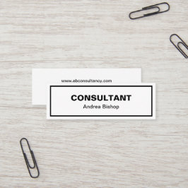 Eenvoudig, schoon Lijst Klassiek Mini Visitekaartje