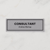 Eenvoudig schoon Lijst Klassiek mini-Visitekaartje Mini Visitekaartje (Voorkant)