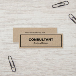 Eenvoudig schoon Lijst Klassiek mini-Visitekaartje Mini Visitekaartje