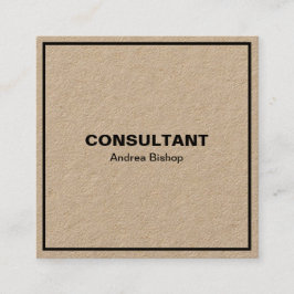 Eenvoudig schoon Lijst Klassiek vierkant Visitekaa Vierkante Visitekaartje