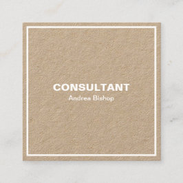 Eenvoudig schoon Lijst Klassiek vierkant Visitekaa Vierkante Visitekaartje