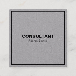 Eenvoudig schoon Lijst Klassiek vierkant Visitekaa Vierkante Visitekaartje