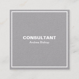 Eenvoudig schoon Lijst Klassiek vierkant Visitekaa Vierkante Visitekaartje