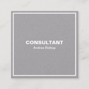 Eenvoudig schoon Lijst Klassiek vierkant Visitekaa Vierkante Visitekaartje