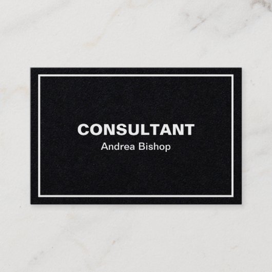 Eenvoudig schoon Lijst Klassiek Visitekaartje (Voorkant)