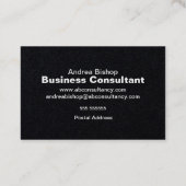 Eenvoudig schoon Lijst Klassiek Visitekaartje (Achterkant)