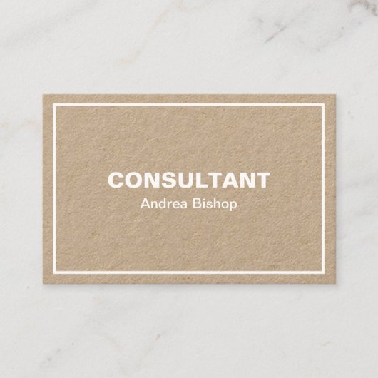 Eenvoudig schoon Lijst Klassiek Visitekaartje (Voorkant)