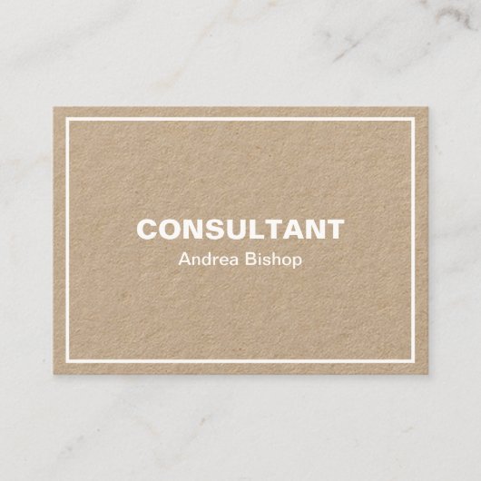 Eenvoudig schoon Lijst Klassiek Visitekaartje (Voorkant)