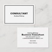 Eenvoudig, schoon Lijst Klassiek Visitekaartje (Voorkant / Achterkant)