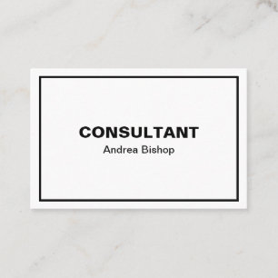 Eenvoudig, schoon Lijst Klassiek Visitekaartje