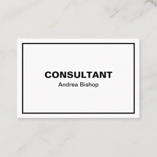 Eenvoudig, schoon Lijst Klassiek Visitekaartje (Voorkant)