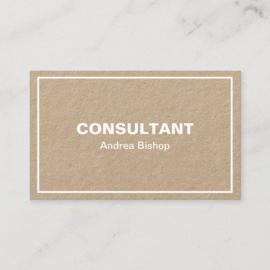 Eenvoudig schoon Lijst Klassiek Visitekaartje (Voorkant)